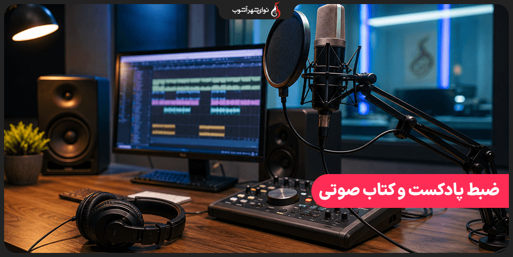 ضبط پادکست و کتاب صوتی در استودیو صدای شهرآشوب